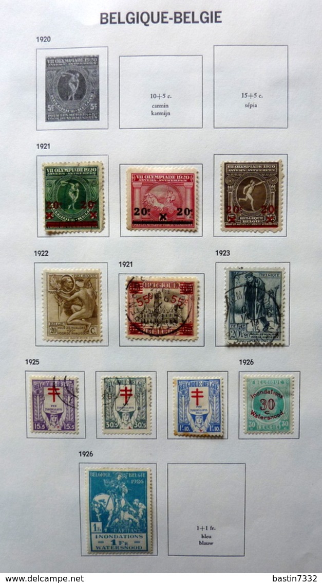 België/Belgium/Belgique collection in Davo binder with better sets (mixed quality)