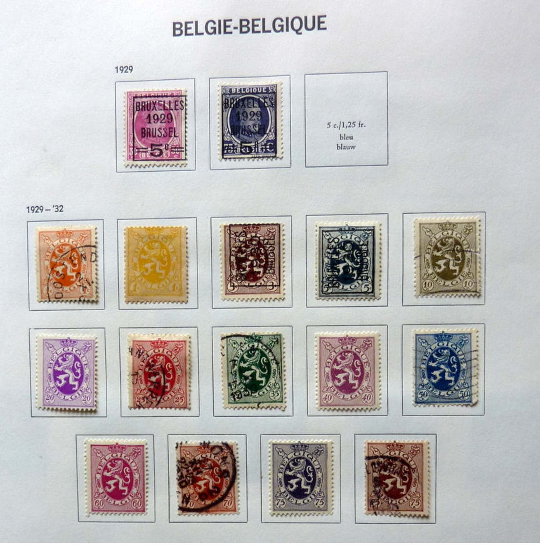 België/Belgium/Belgique collection in Davo binder with better sets (mixed quality)