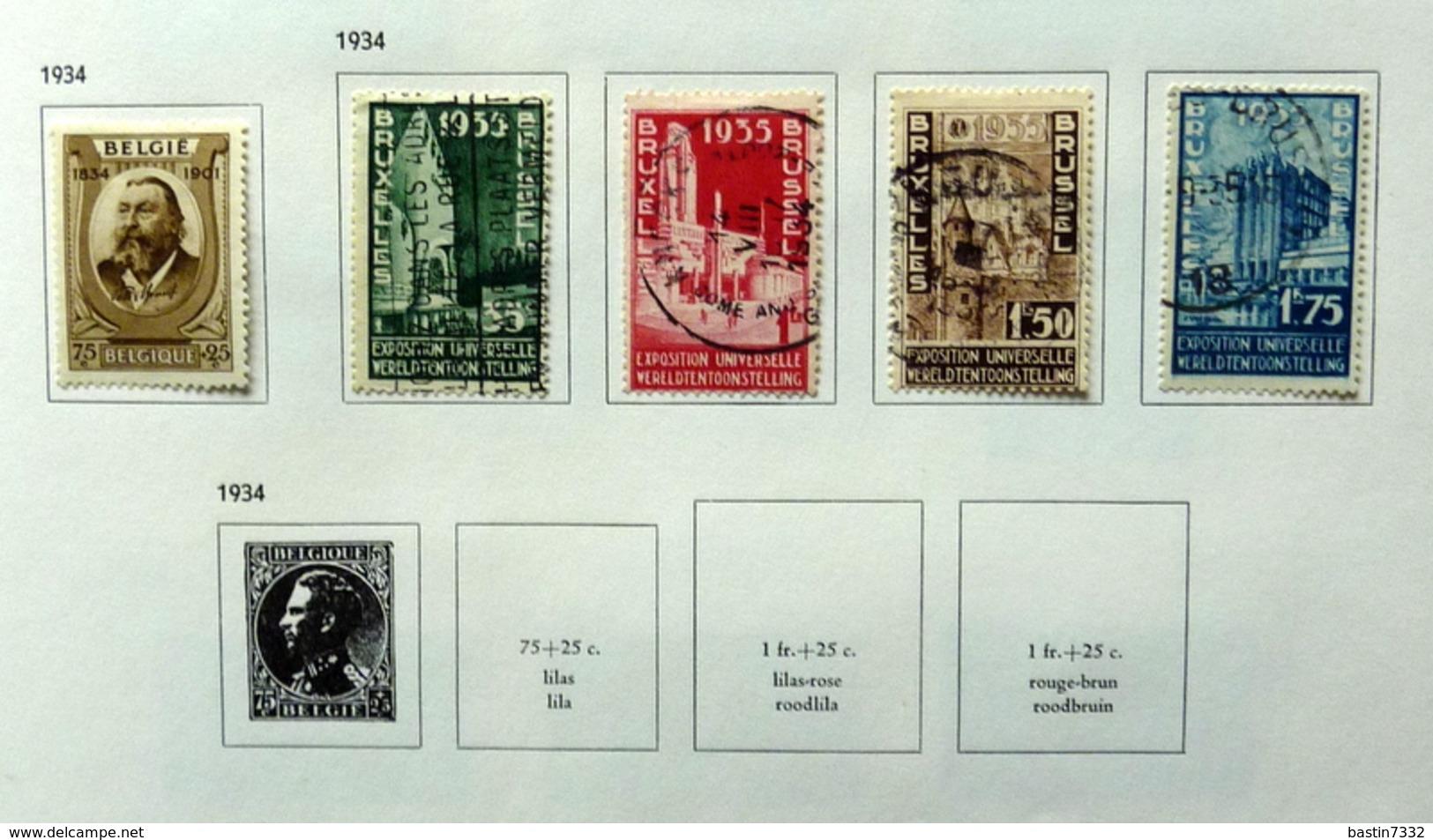 België/Belgium/Belgique collection in Davo binder with better sets (mixed quality)