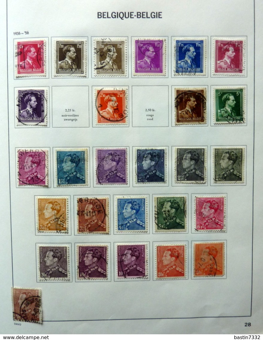 België/Belgium/Belgique collection in Davo binder with better sets (mixed quality)