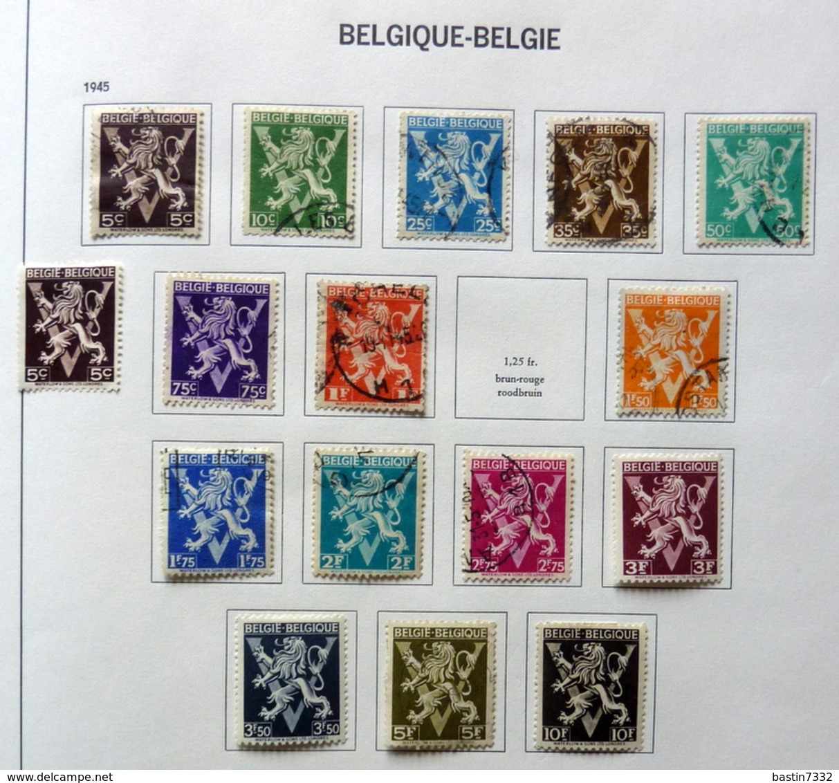 België/Belgium/Belgique collection in Davo binder with better sets (mixed quality)