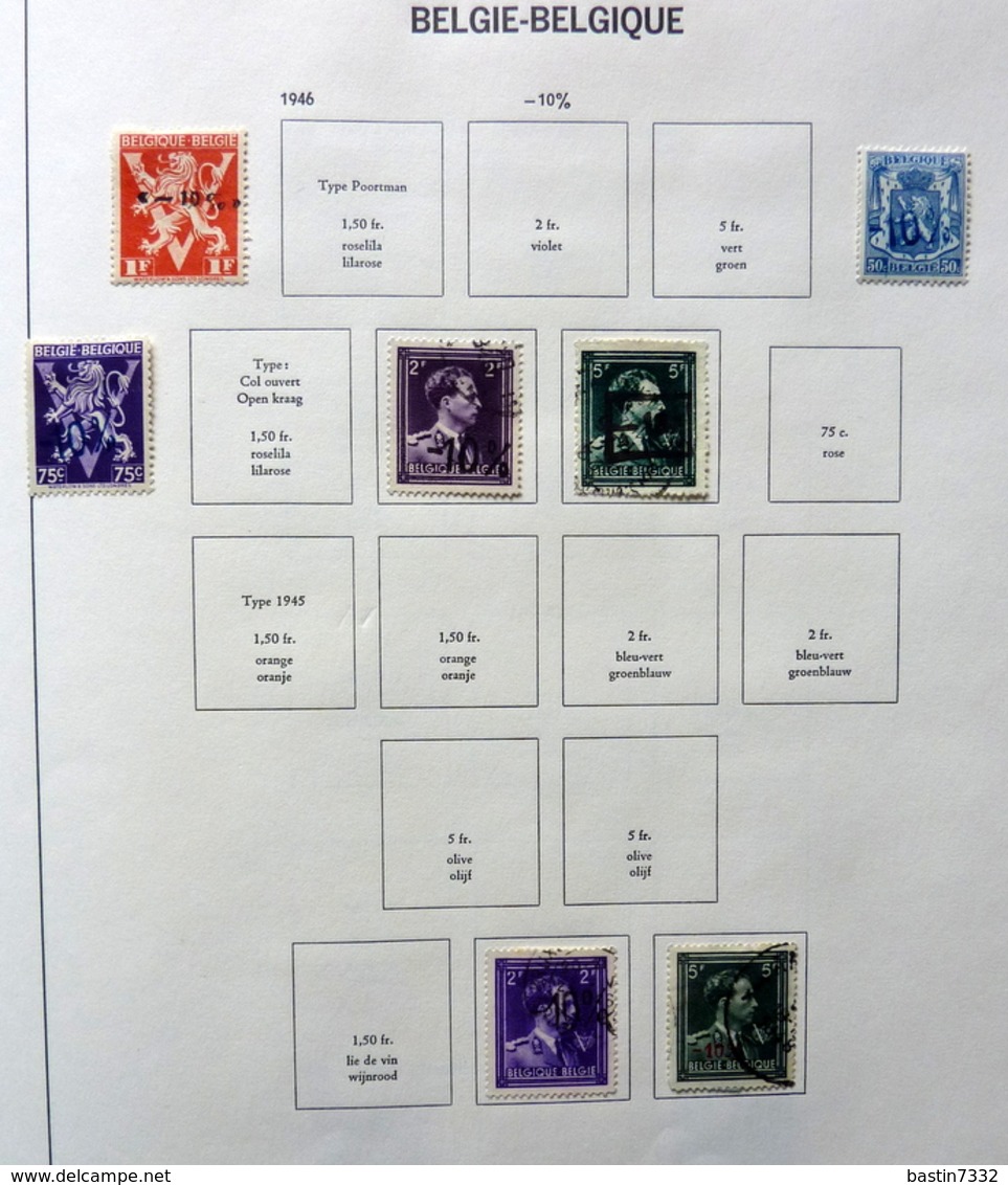 België/Belgium/Belgique collection in Davo binder with better sets (mixed quality)