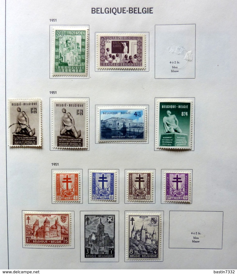 België/Belgium/Belgique collection in Davo binder with better sets (mixed quality)