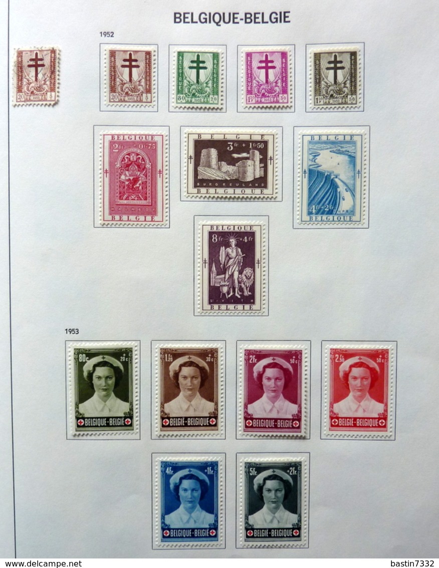 België/Belgium/Belgique collection in Davo binder with better sets (mixed quality)