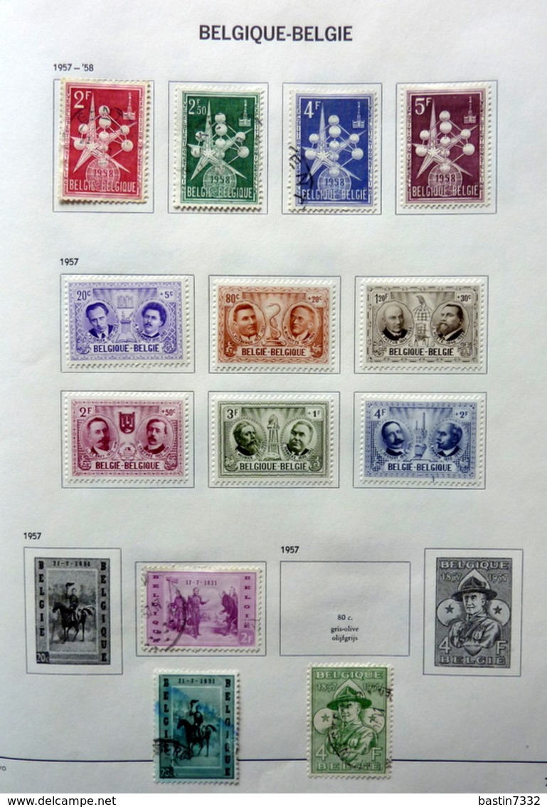 België/Belgium/Belgique collection in Davo binder with better sets (mixed quality)