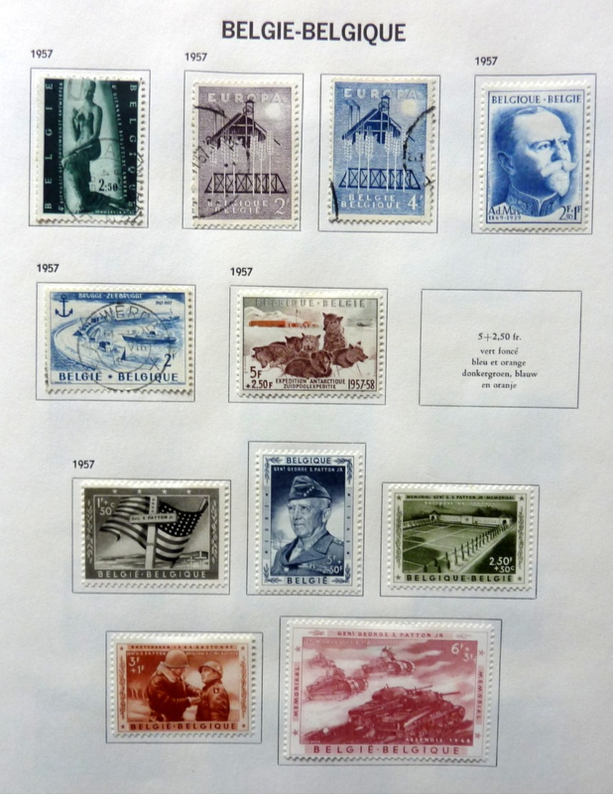 België/Belgium/Belgique collection in Davo binder with better sets (mixed quality)