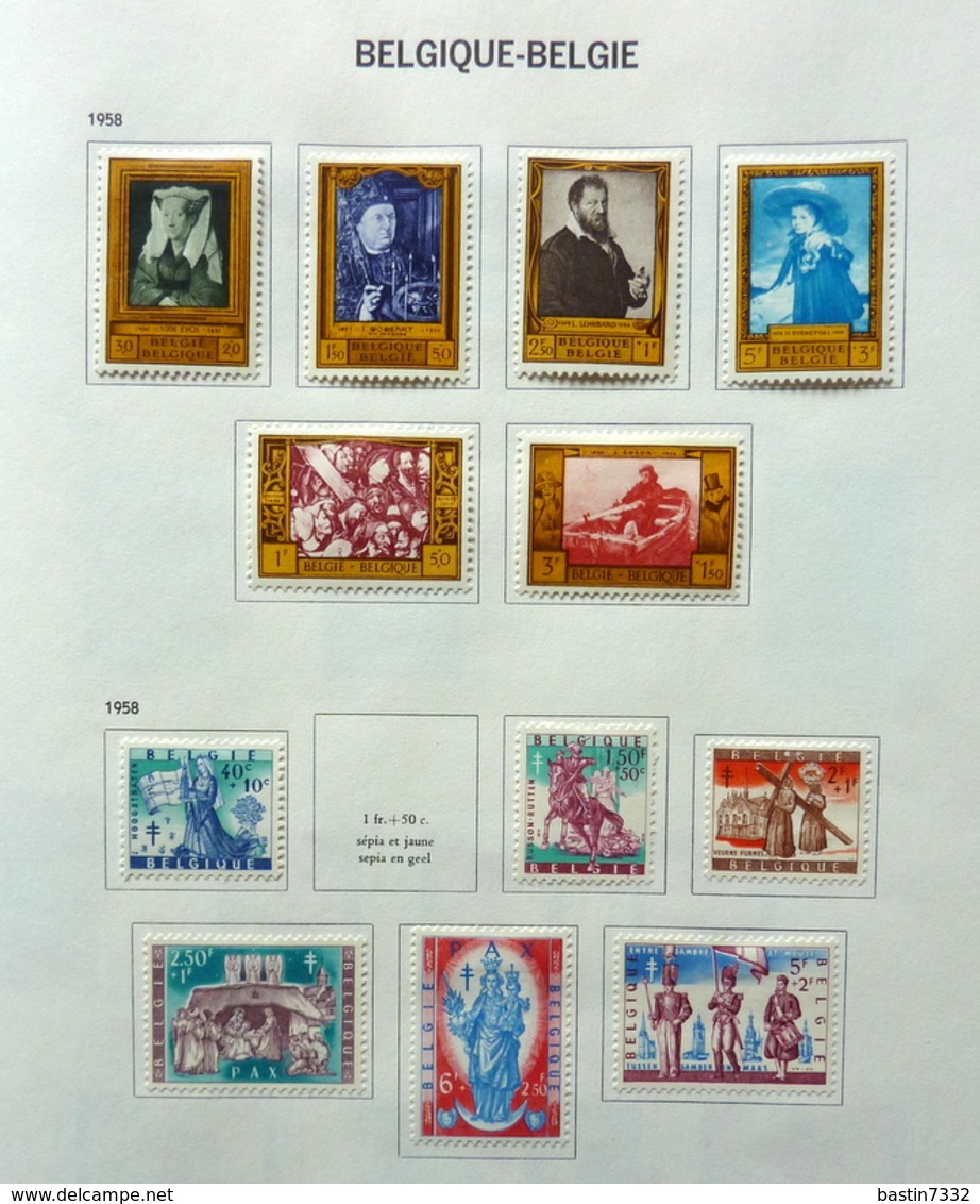 België/Belgium/Belgique collection in Davo binder with better sets (mixed quality)