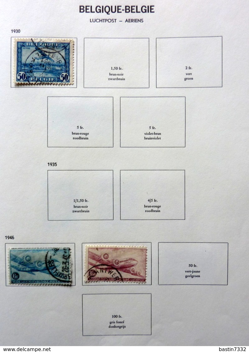 België/Belgium/Belgique collection in Davo binder with better sets (mixed quality)