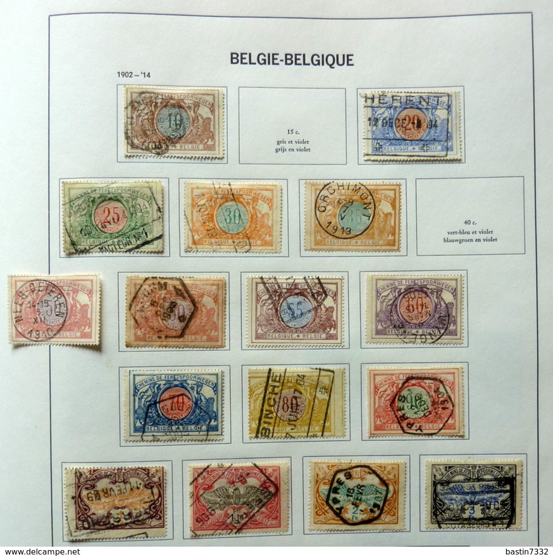 België/Belgium/Belgique collection in Davo binder with better sets (mixed quality)