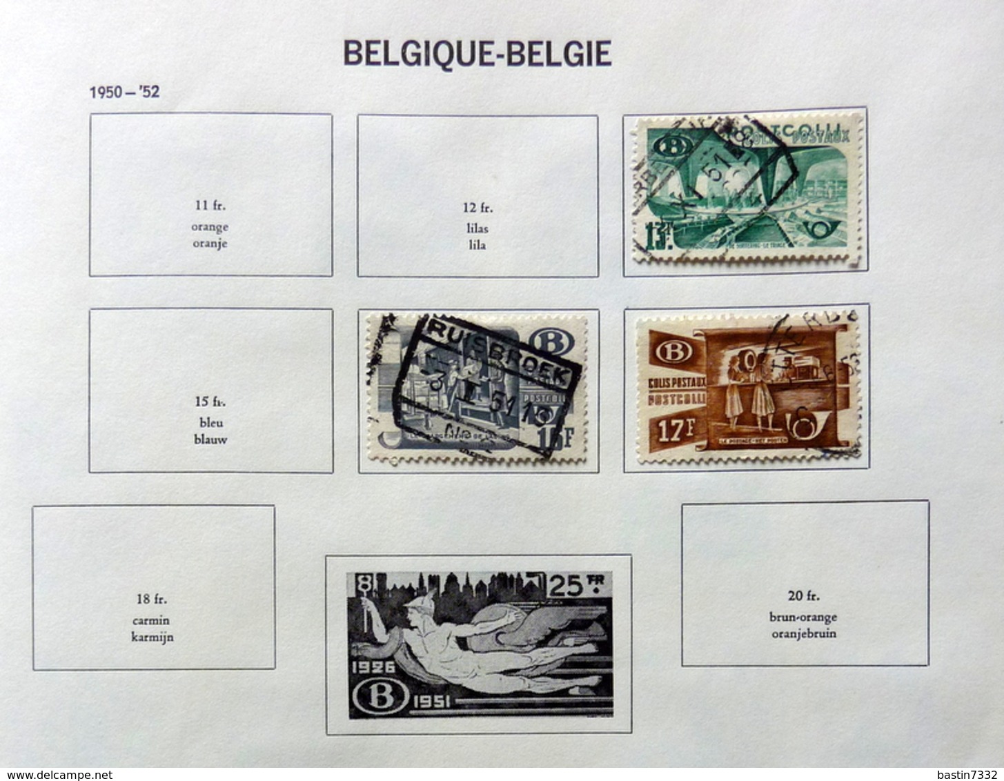 België/Belgium/Belgique collection in Davo binder with better sets (mixed quality)