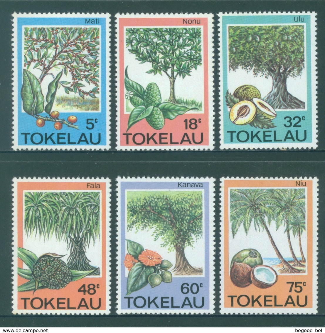 TOKELAU - MNH/** - 1985  - TREES AND FRUITS - Yv 118-123 -  Lot 18373 - Tokelau