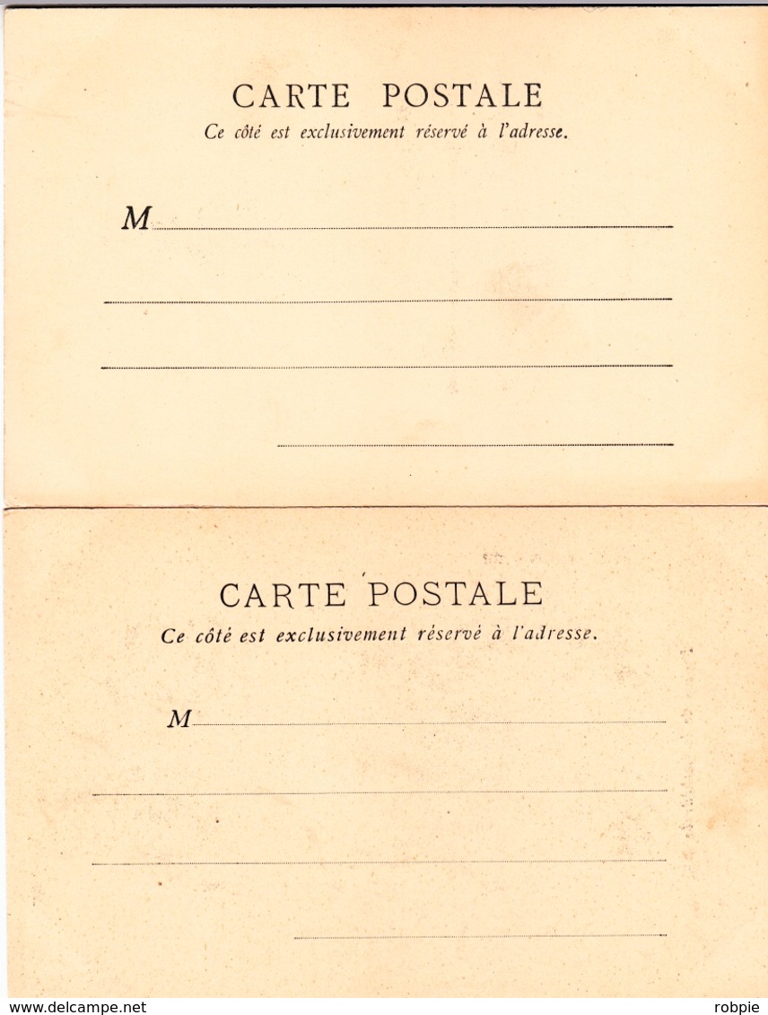 VEZELAY 2 Cartes Avant 1904 Non Circulées Cathédrale - Vezelay