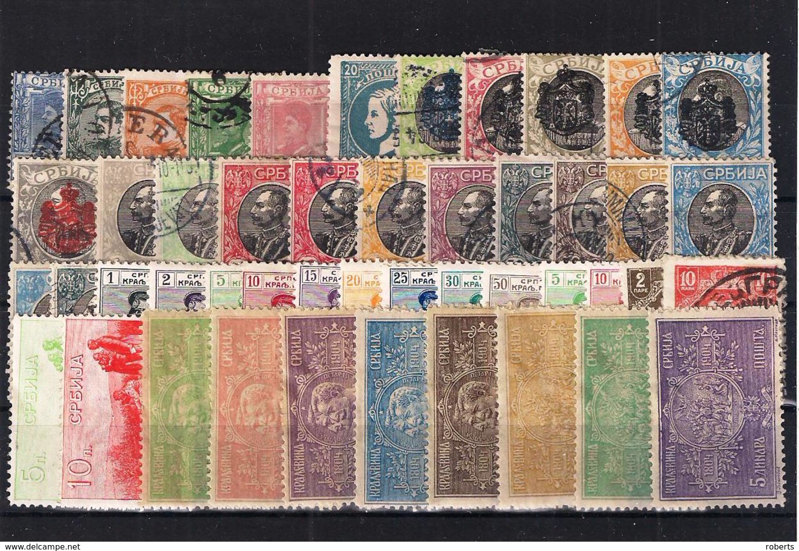 Serbia 1904, Mint* / Used. (3g) - Collections (sans Albums)