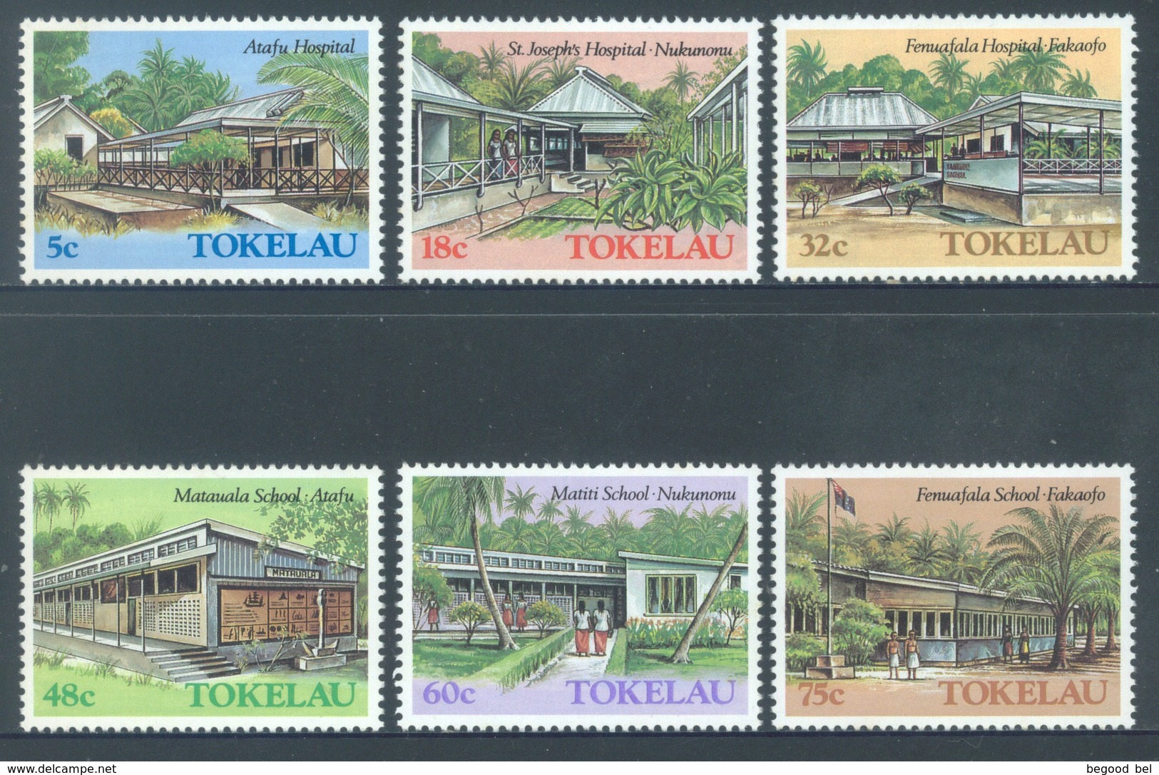 TOKELAU - MNH/** - 1986  - MONUMENTS - Yv 130-135 -  Lot 18376 - Tokelau