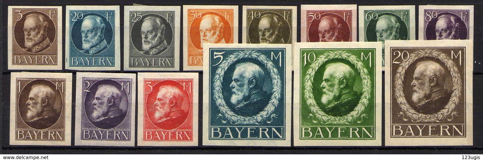 Bayern 1920 Mi 94; 97-109 II B * [011218IX] - Other & Unclassified