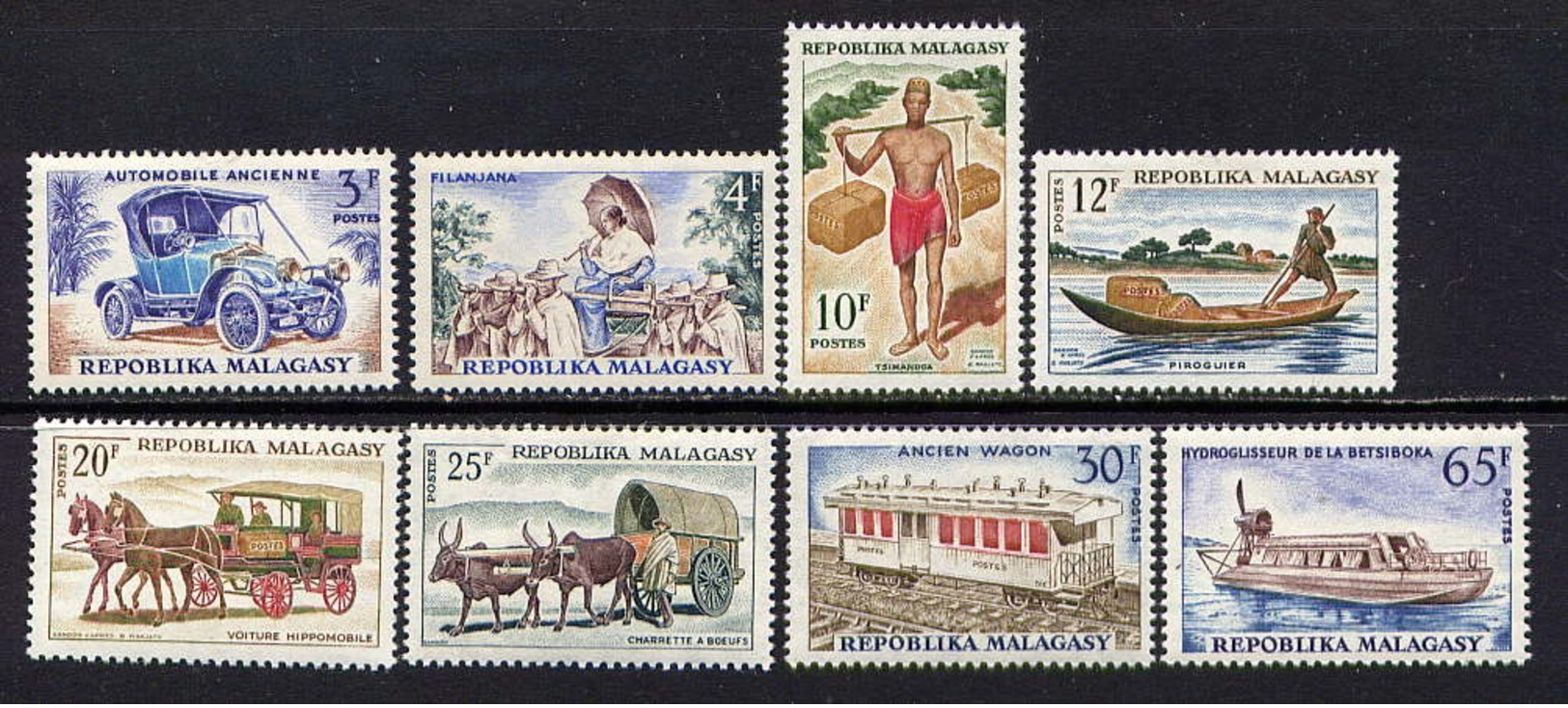 MADAGASCAR - 410/417* - TRANSPORTS - Madagascar (1960-...)