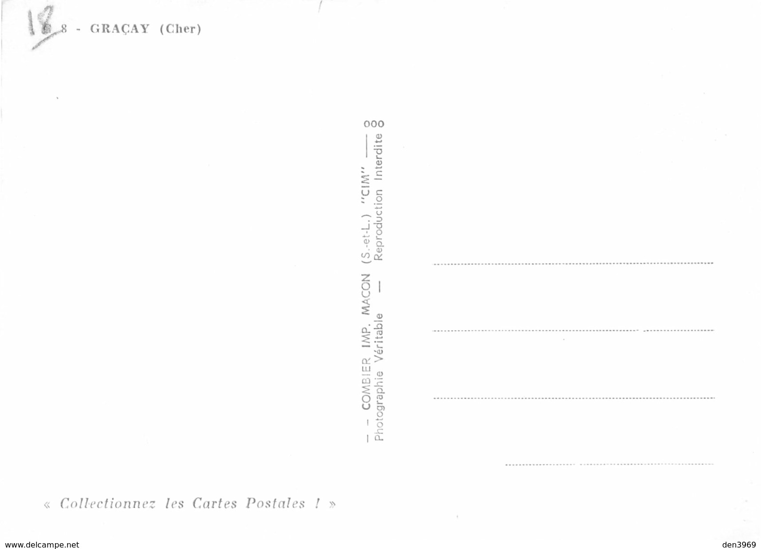 Graçay - Vues Multiples - Contour Départemental - Graçay