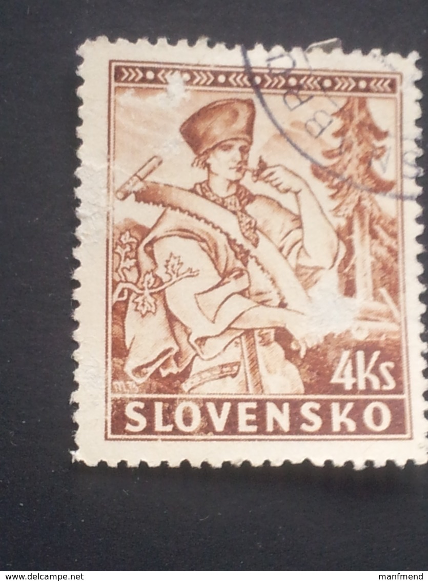 Slovakia - 1939 - Mi:SK 44, Sn:SK 41, Yt:SK 51 O - Look Scan - Gebraucht