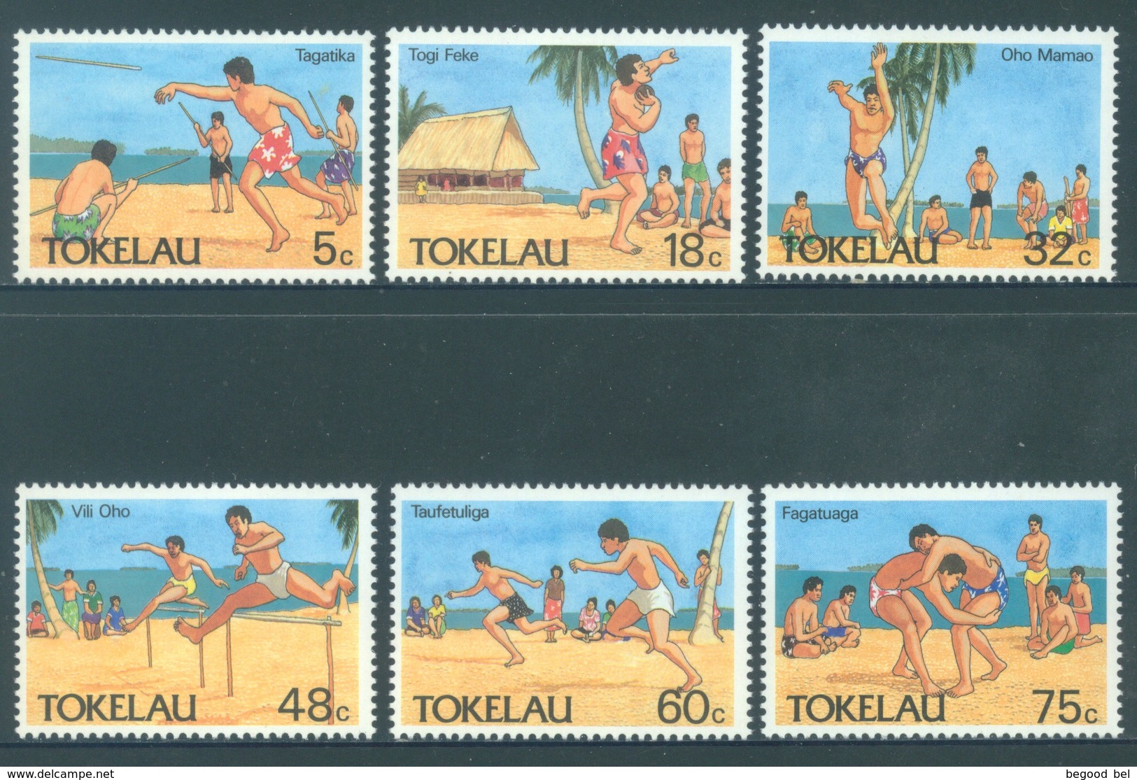 TOKELAU - MNH/** - 1987  - BEACH SPORTS - Yv 149-154 -  Lot 18380 - Tokelau