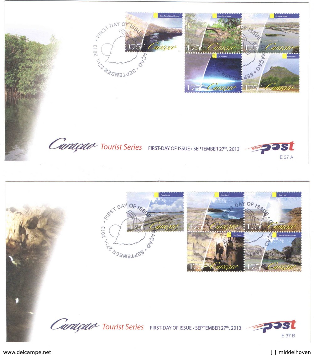 Curacao FDC E37 Zonder Adres. Toerisme, Tourism, Date Of Issue: 27-9-2013 - Curaçao, Nederlandse Antillen, Aruba