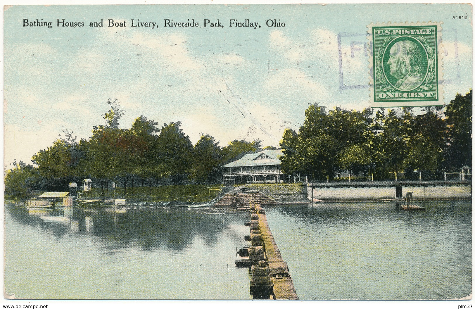 OH - FINDLAY - Bathing Houses And Boat Livery - Autres & Non Classés