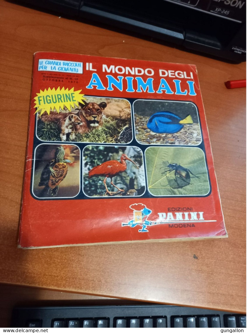 Il Mondo Degli Animali  (Panini 1970)  Album Figurine Completo - Altri & Non Classificati