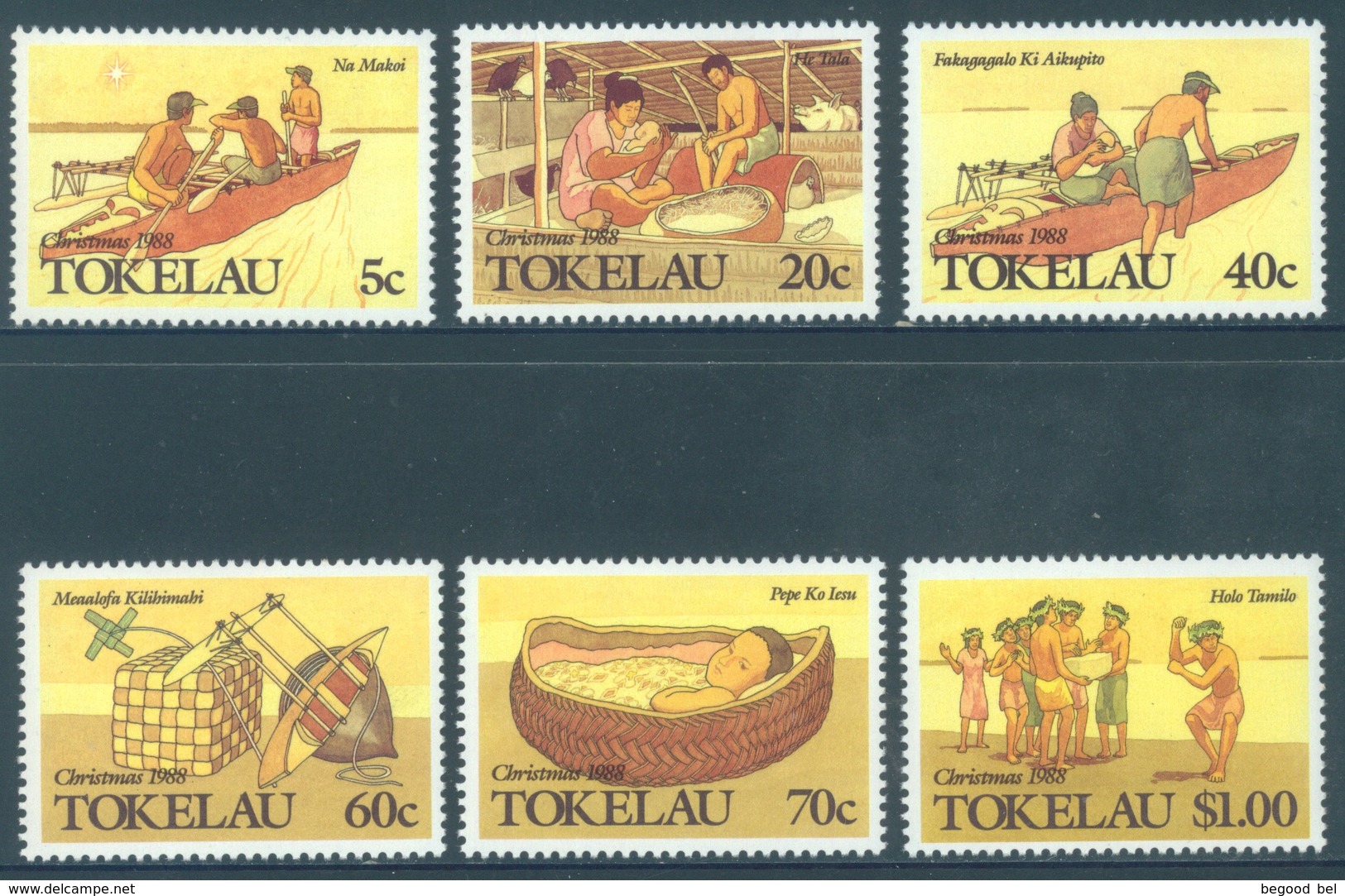 TOKELAU - MNH/** - 1988  - CHRISTMAS - Yv 166-171 -  Lot 18383 - Tokelau