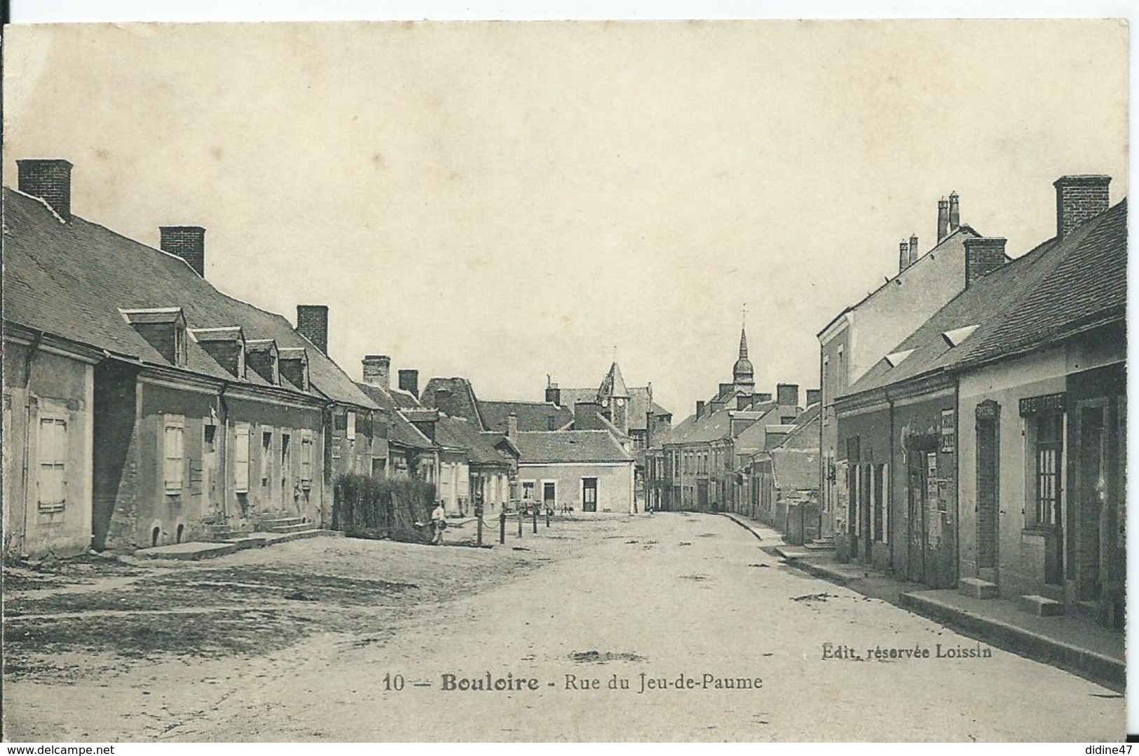 BOULOIRE - Rue Du Jeu De Paume ( Usure Au Dos, Voir Scan) - Bouloire