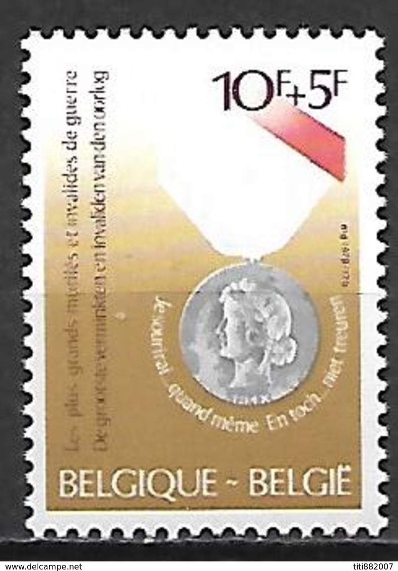 BELGIQUE     -  1979  .  Y&T N° 1961 *.   Médaille Des Grands Mutilés De Guerre - Unused Stamps