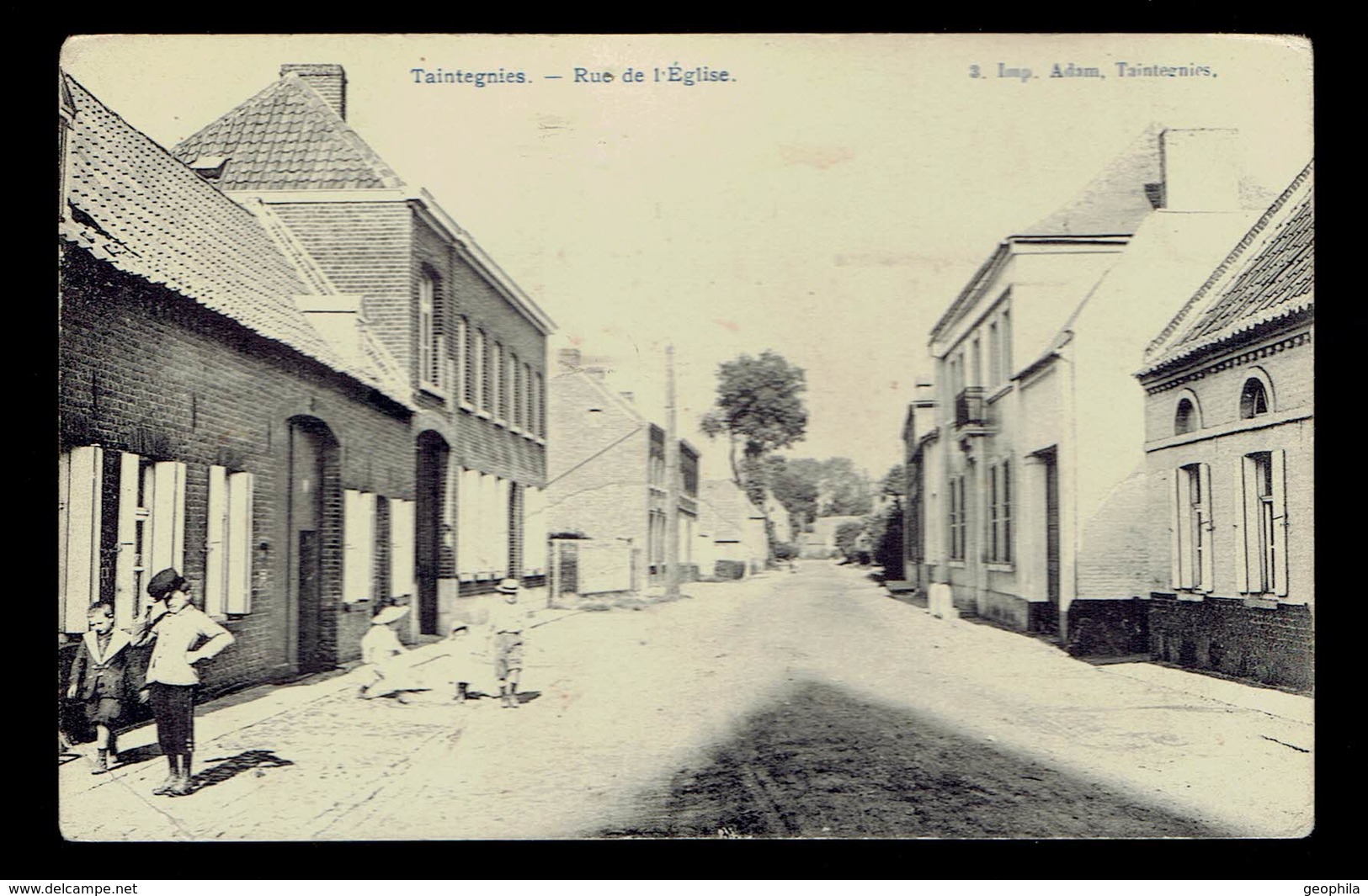 Taintegnies (Taintignies ) Rue De L'Eglise ( En L'Etat !!!!! ) - Autres & Non Classés