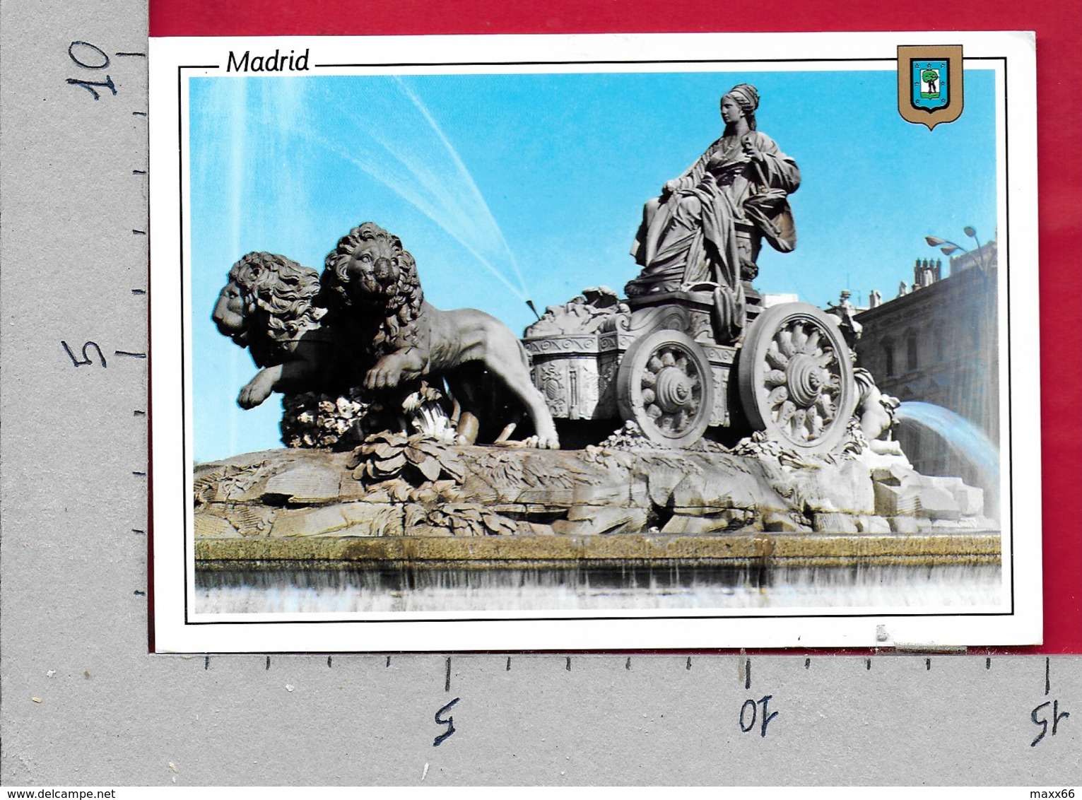 CARTOLINA VG SPAGNA - MADRID - La Cibeles - 10 X 15 - ANN. 1998 AMERICA ESPANA - Madrid