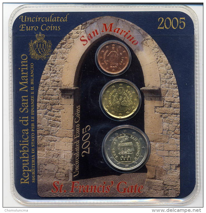 Saint Marin KIT Des 3 Pièces Rares De 2ct, 20 Cts Et La Pièce Rare De 2 Euro De San Marino Pièces Neuves Blister - Saint-Marin