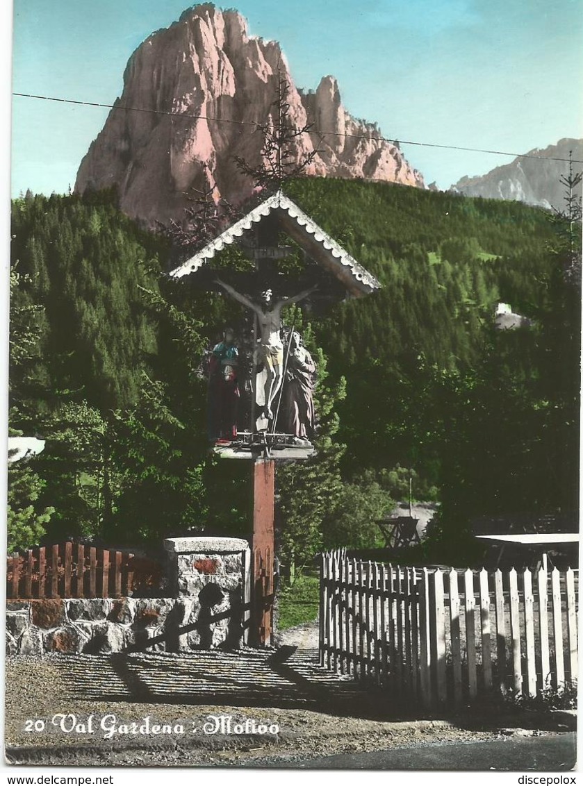 V3053 Motivo In Val Gardena (Bolzano) - Grodnertal - Il Crocifisso - Panorama / Viaggiata 1963 - Autres & Non Classés