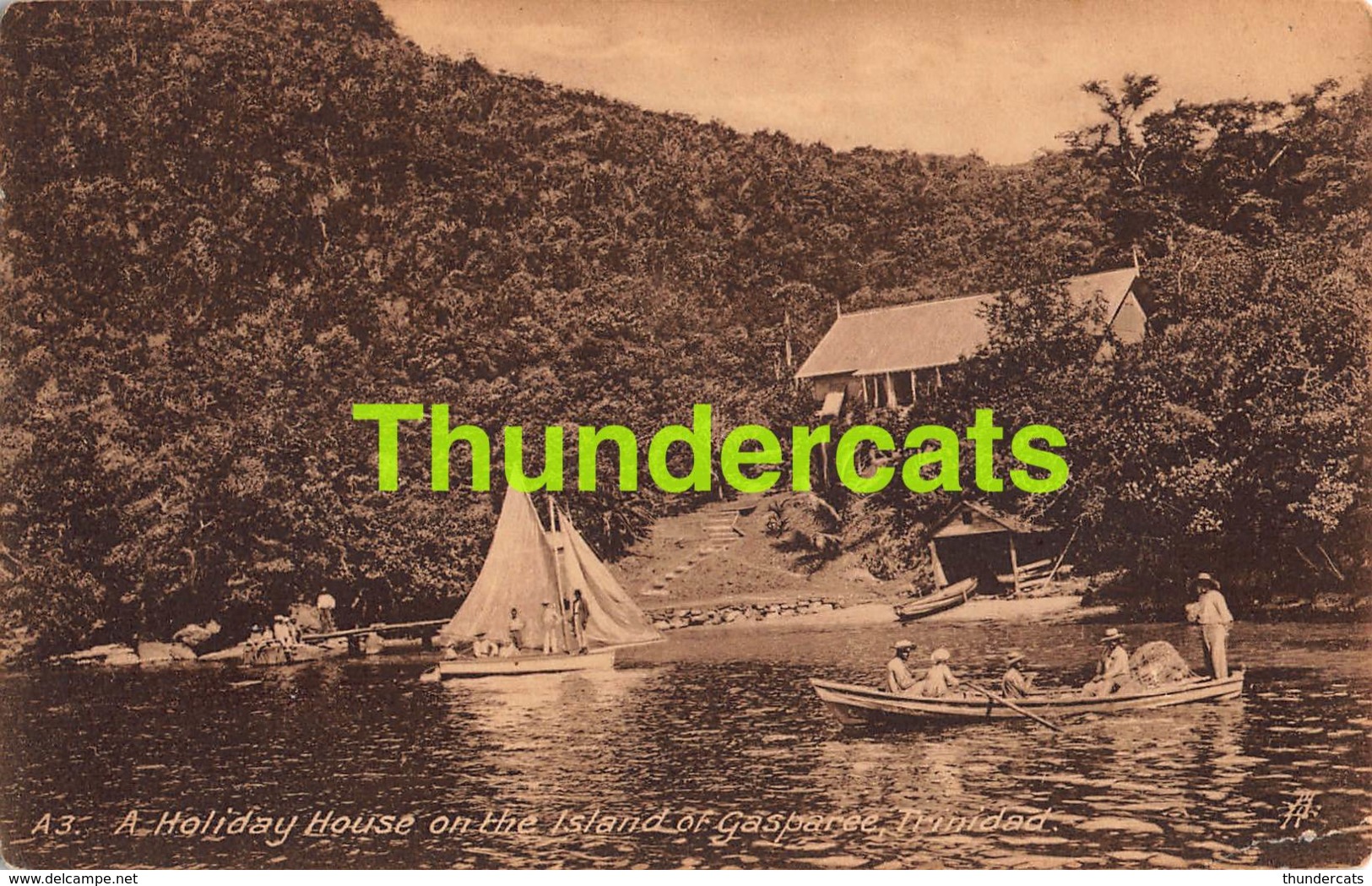 CPA TRINIDAD A HOLIDAY HOUSE ON THE ISLAND OF GASPAREE RAPHAEL TUCK - Trinidad