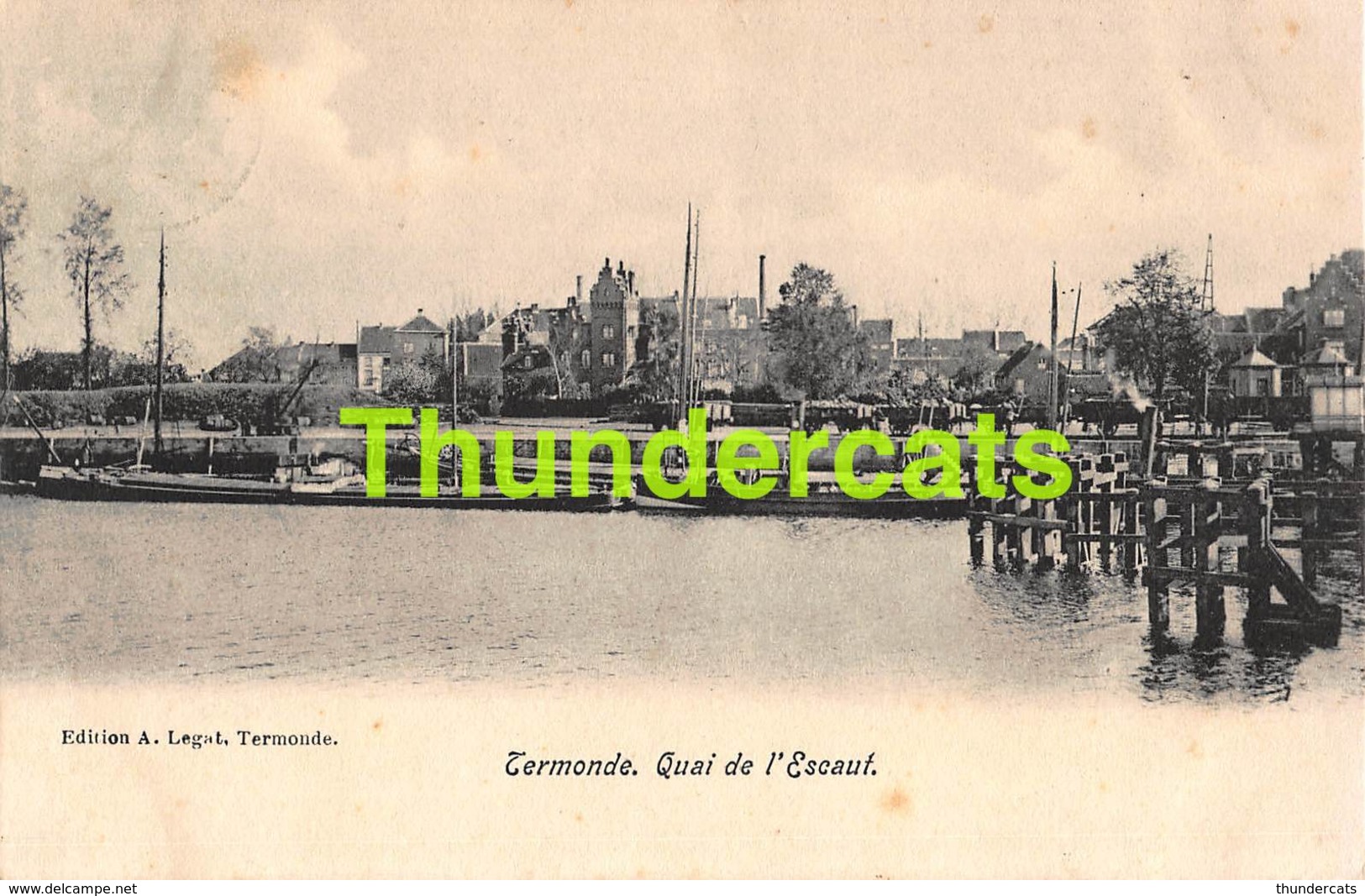 CPA DENDERMONDE TERMONDE QUAI DE L'ESCAUT - Dendermonde