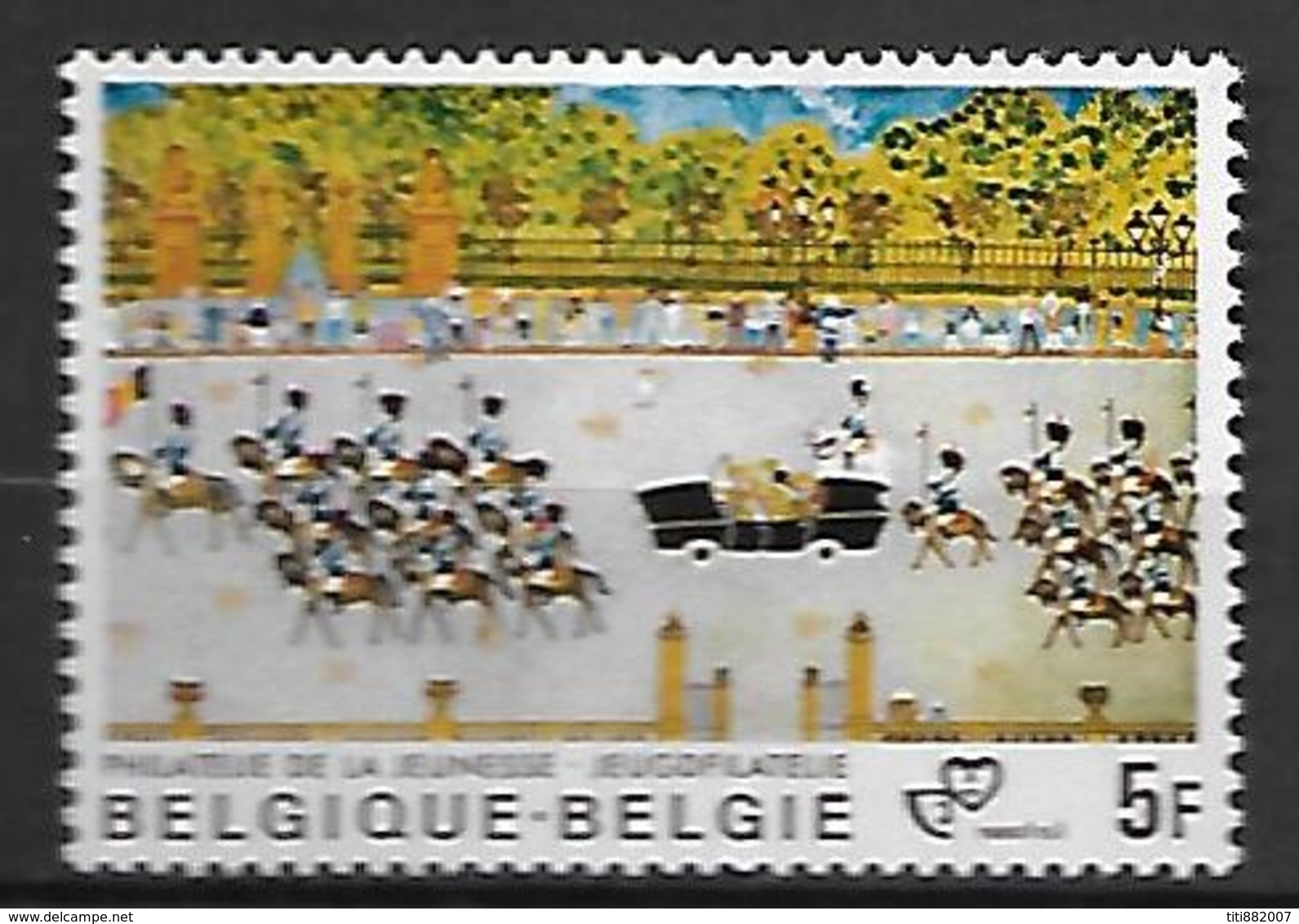 BELGIQUE     -  1980  .  Y&T N° 1994 *.   Dessin D' Enfant  /  Défilé - Unused Stamps