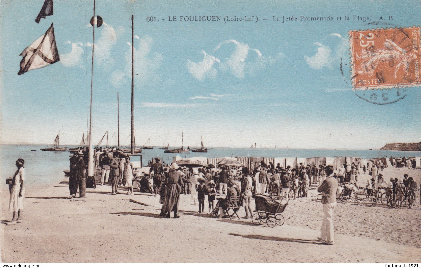 LE POULIGUEN LA JETEE-PROMENADE ET LA PLAGE (dil421) - Le Pouliguen