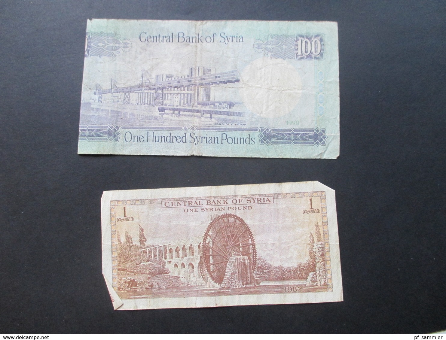 Konvolut Geldscheine / Banknoten naher Osten Syrien / Libanon / Israel / Ägypten 1970er Jahre - 2009 Fundgrube???