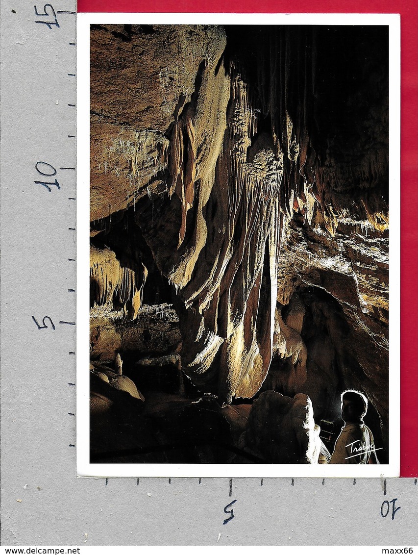 CARTOLINA VG FRANCIA - MIALET - Grotte De Trabuc - Draperie Le Gong - 10 X 15 - ANN. 1998 FRANCE 98 - Altri & Non Classificati