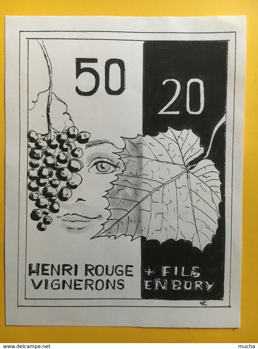 9092 - 50 20 Henri Rouge En Bory Suisse - Art