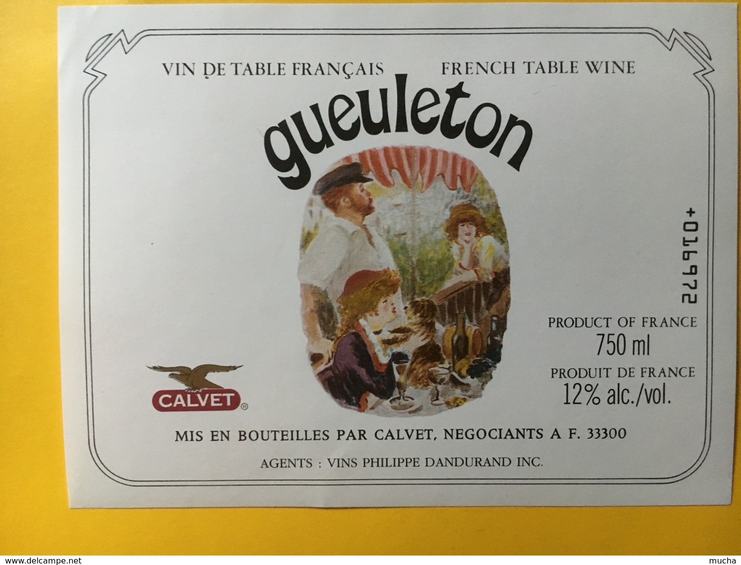 9093 - Geuleton Vin De Table Calvet - Art