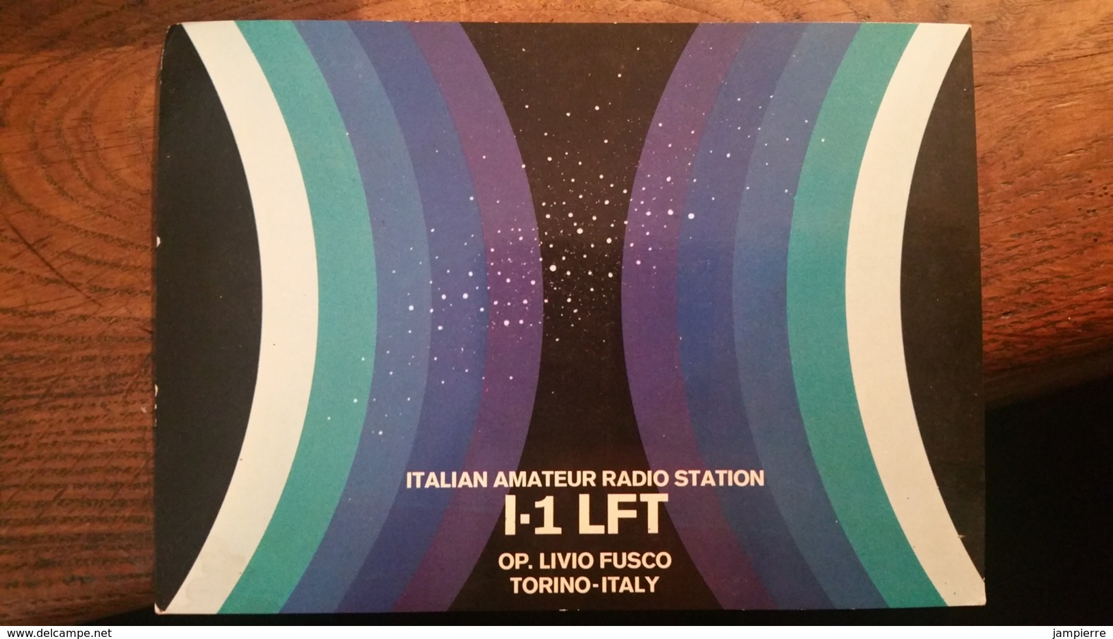 Carte QSL - Italian Amateur Radio Station I-1 LFT - Torino, Italy - Radio Amateur