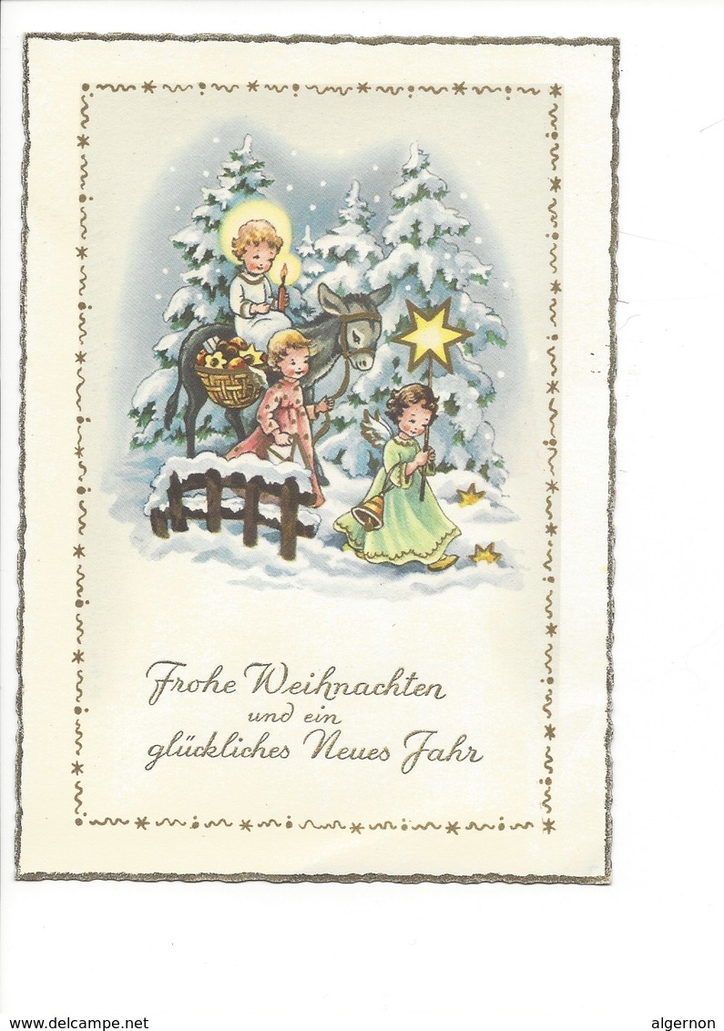 20949 - Christkindl  12.12.1962   Anges Et âne Dans La Forêt - Autres & Non Classés