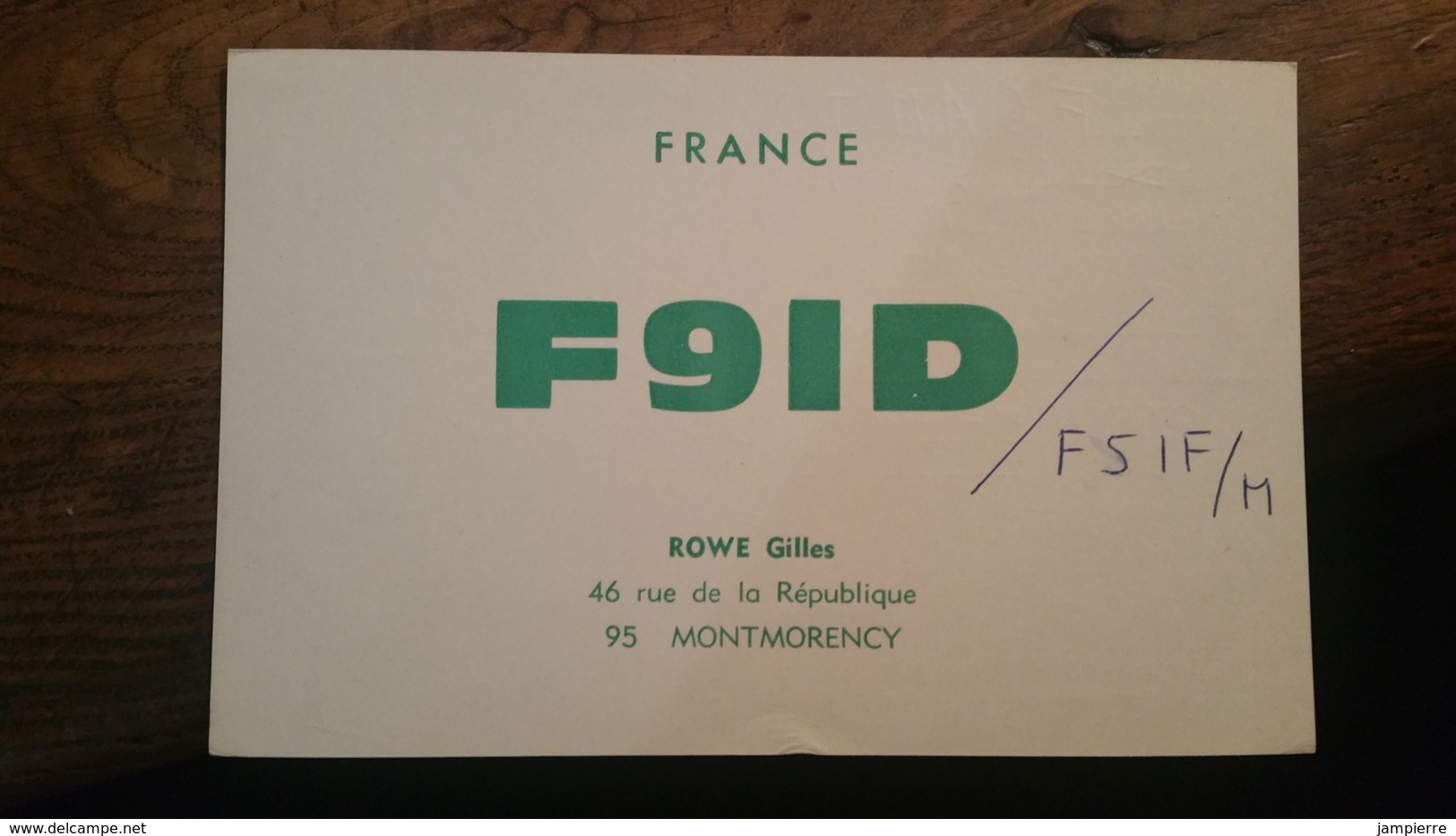 Carte QSL - France - Montmorency (95) - F9ID - Amateurfunk