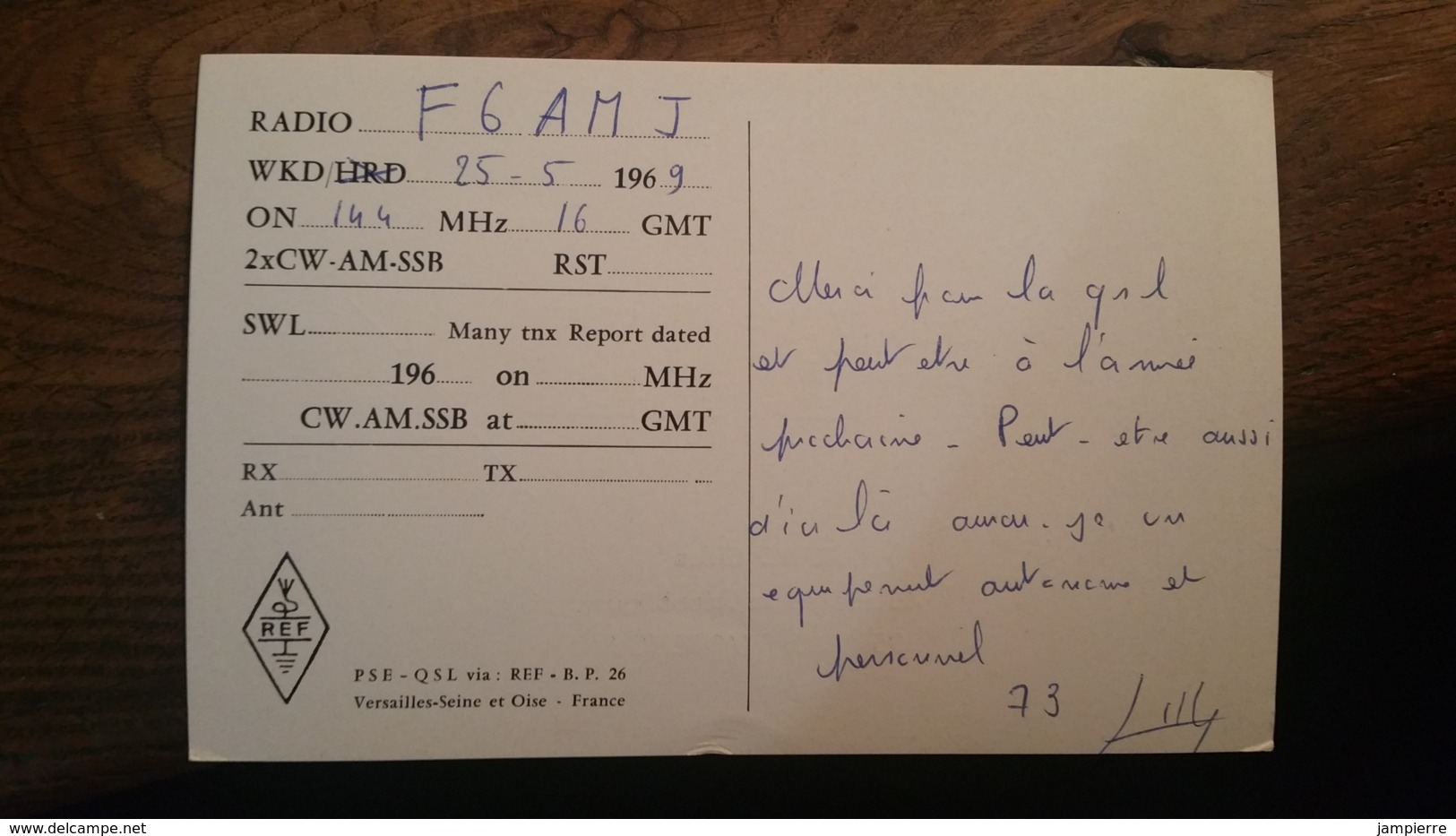 Carte QSL - France - Montmorency (95) - F9ID - Amateurfunk