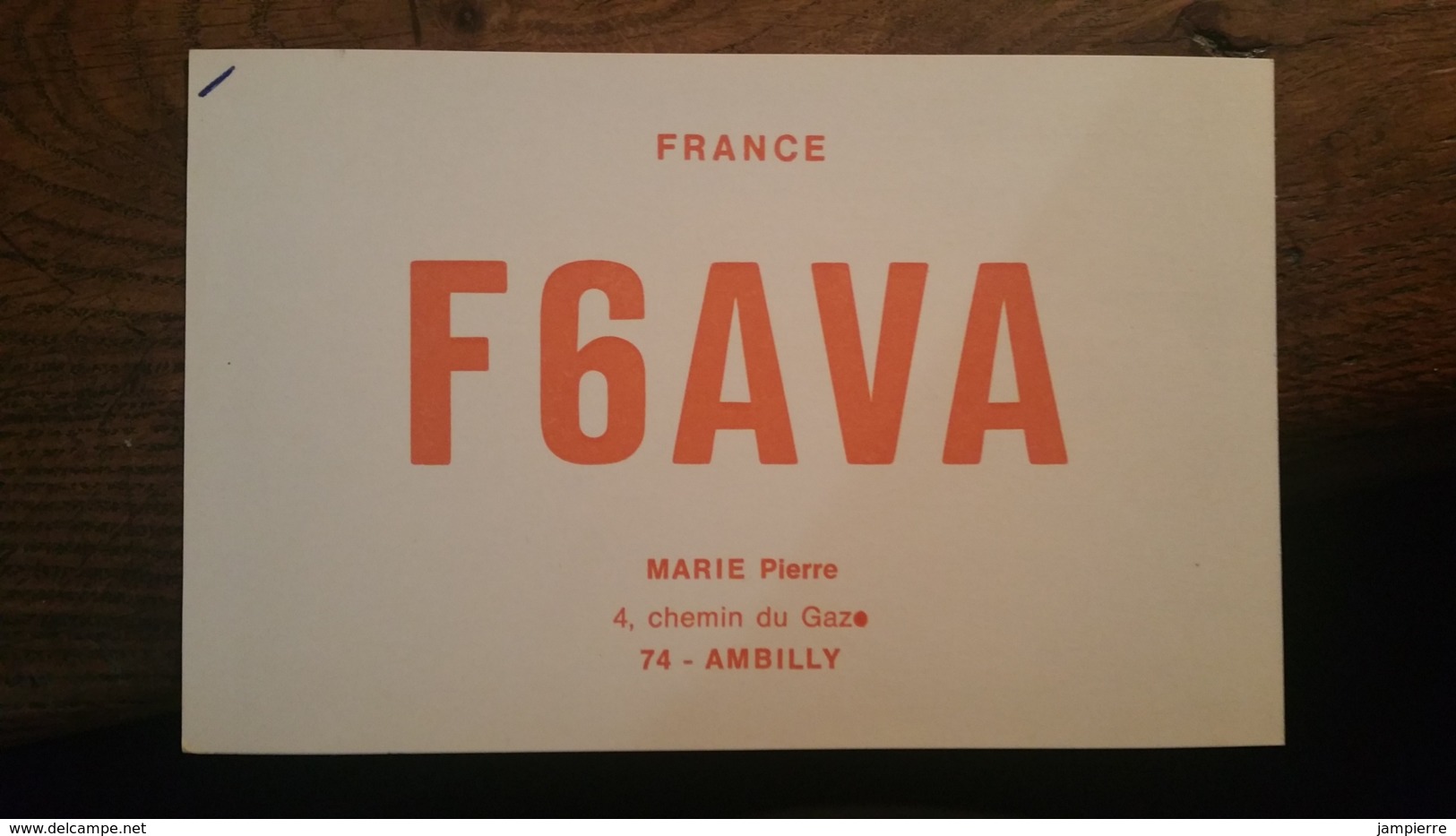 Carte QSL - France - Ambilly (74) - F6AVA - Radio-amateur