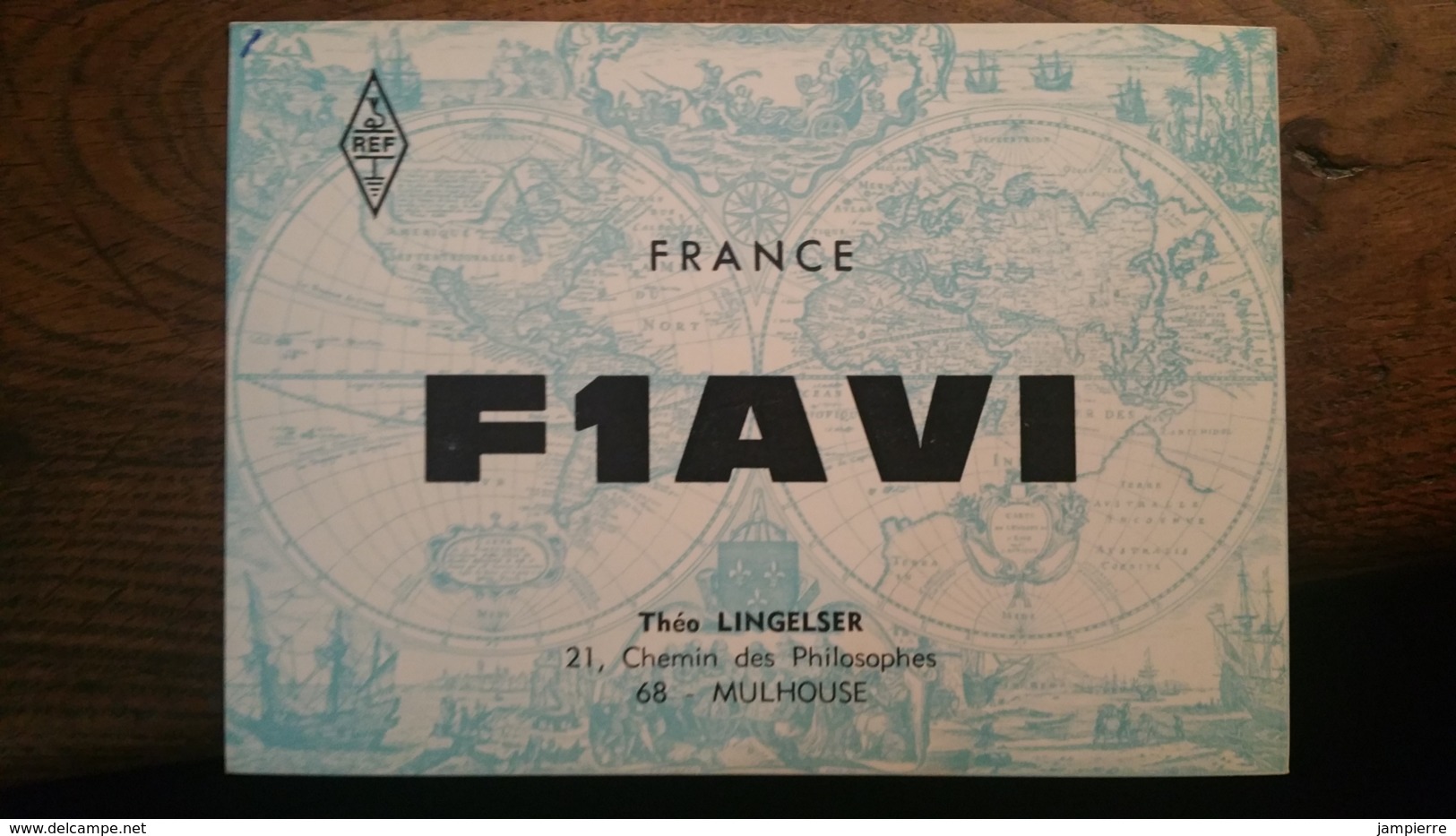 Carte QSL - France - Mulhouse (68) F1AVI - Radio-amateur