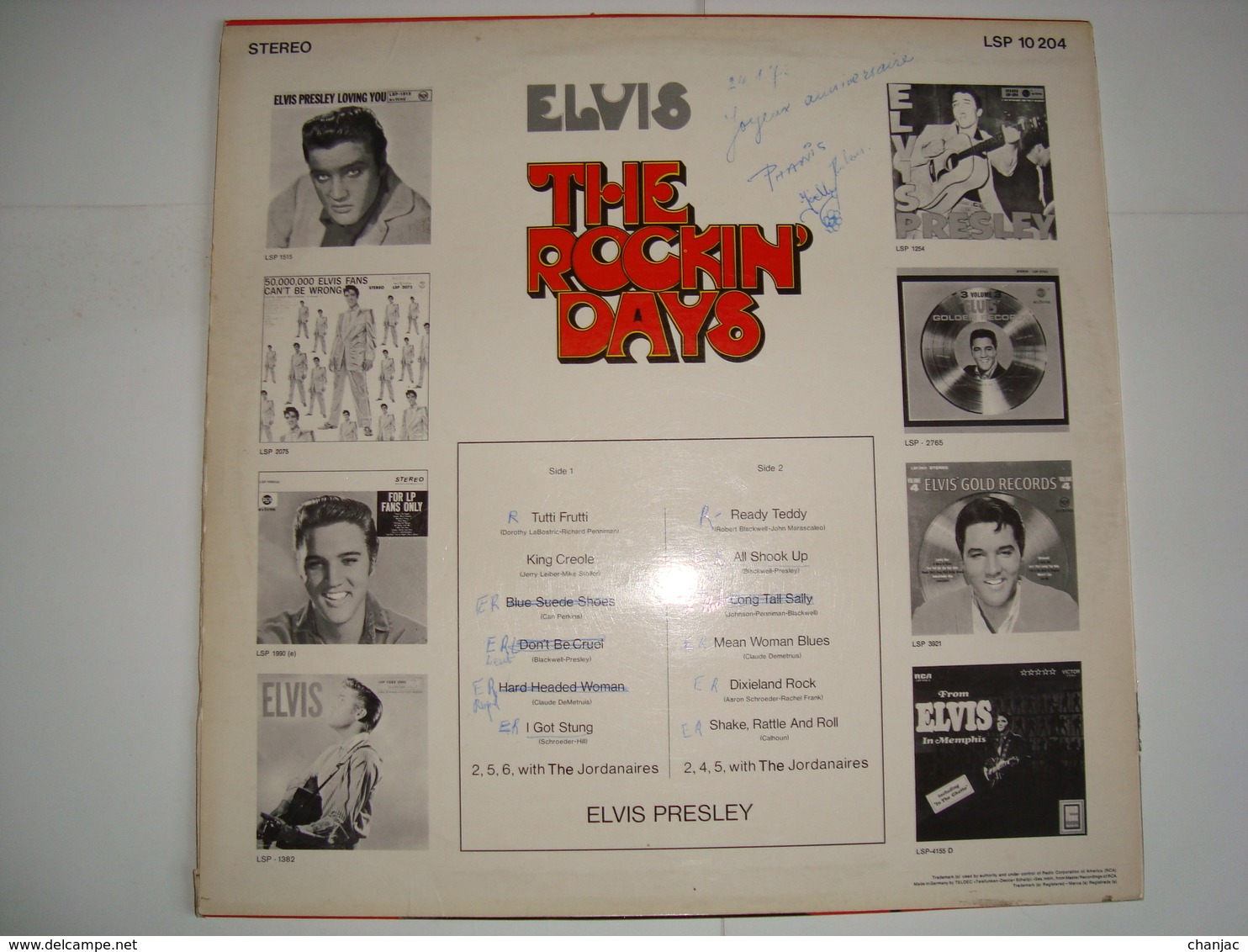 33 Tours ELVIS PRESLEY - The Rockin' Days RCA Victor LSP 10 204 Made In Germany - Rock