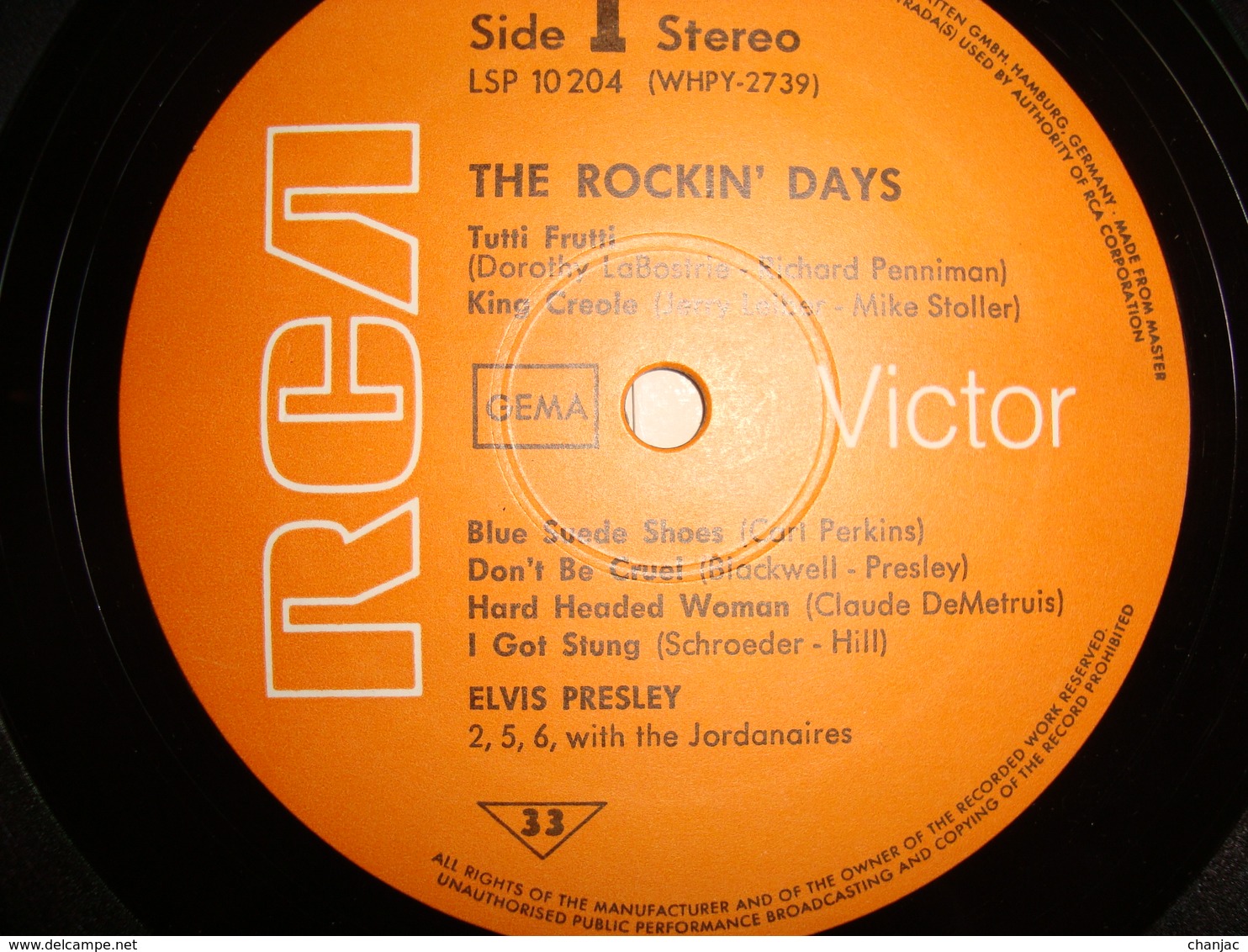 33 Tours ELVIS PRESLEY - The Rockin' Days RCA Victor LSP 10 204 Made In Germany - Rock