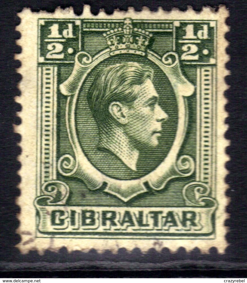 Gibraltar 1938 - 51 KGV1 1/2d Deep Green SG 121 ( T491 ) - Gibraltar